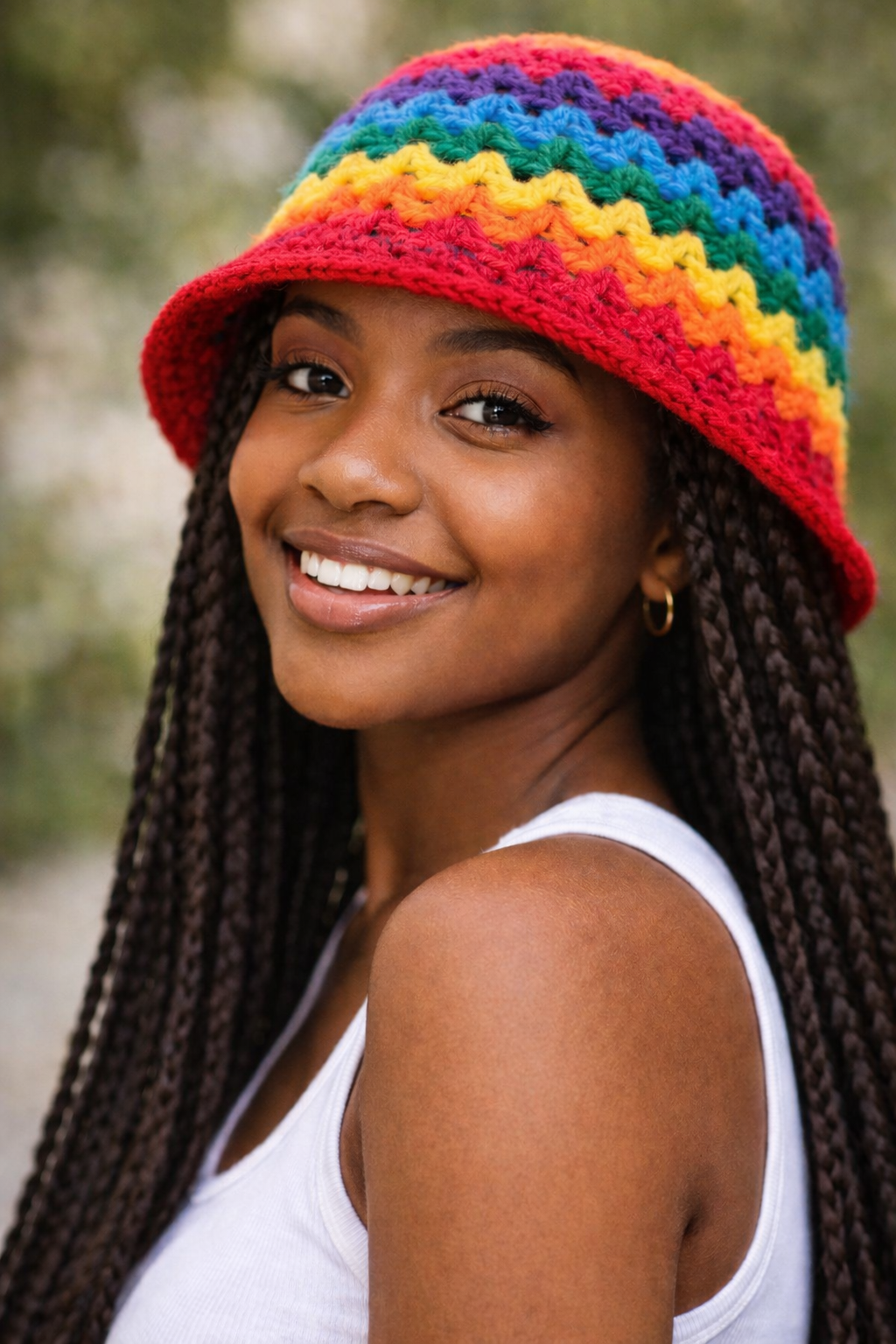 Rainbow V Bucket Hat